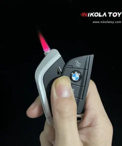 NikolaToy™ Luxury Car Key Lighter offers a sleek torch flame in a stylish car key design. Refillable, bold, and compact. Available now at Bubatz Europa!