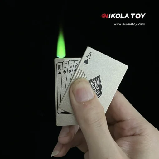 NikolaToy™ Lucky Flush Lighter offers a stylish refillable torch flame with a unique flush handle. Portable and reliable. Available now at Bubatz Europa.