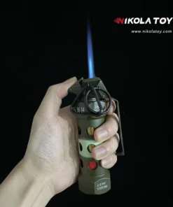 NikolaToy™ Grenade Torch Lighter delivers a bold butane flame in a refillable grenade-shaped design. Grab yours now at Bubatz Europa!