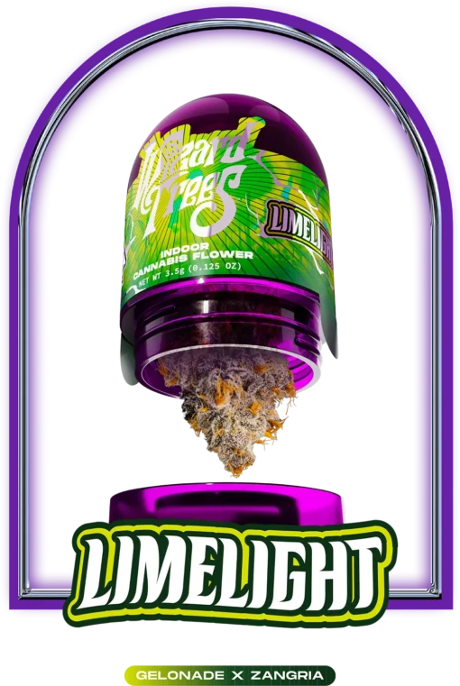 Discover Limelight Weed Flower, a premium hybrid from Gelonade x Zangria. Lab-tested and quality assured with happy and relaxing effects.