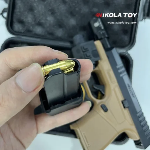 NikolaToy™ HellCat Gun Lighter features a refillable torch flame and 3 clip accessories. Bold, windproof, and collectible. Get yours at Bubatz Europa!