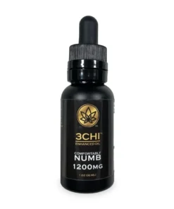 Experience deep relaxation with 3Chi Comfortably Numb Tincture. 600mg Delta 8 + 600mg CBN. Ideal for stress and sleep. Shop now at Bubatz Europa.