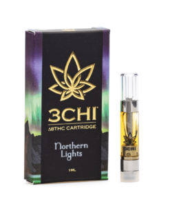 Experience smooth, flavorful hits with 3Chi Northern Lights Delta 8 Vape Cartridge. Infused with cannabis-derived terpenes for a potent and balanced high.