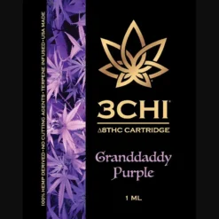 Shop the 3Chi Delta 8 Cartridge – Granddaddy Purple. Lab-tested, terpene-rich, and ultra-smooth. Available now at Bubatz Europa.