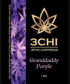 Shop the 3Chi Delta 8 Cartridge – Granddaddy Purple. Lab-tested, terpene-rich, and ultra-smooth. Available now at Bubatz Europa.
