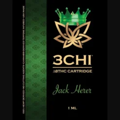 Experience the classic, uplifting effects of the Jack Herer Vape by 3Chi. Premium Delta 8 THC cartridge infused with cannabis-derived terpenes.