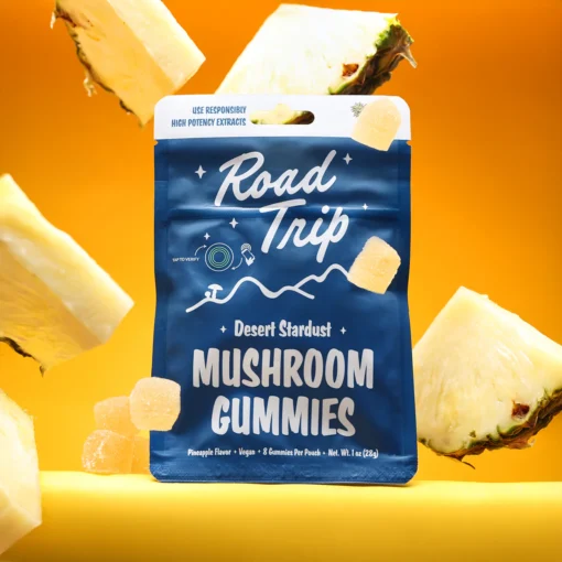 Enjoy a tropical twist with Desert Stardust Mushroom Gummies – Pineapple. A sweet microdose experience packed with flavor and wellness.