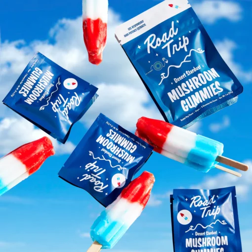 Mushroom Gummies Rocket Pop deliver cherry-lime flavor and a smooth psilocybin microdose. Enjoy focus, clarity, and fun in every bite!