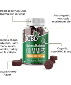 Natural Mushroom CBD Gummies 1500mg for wellness, calm, and balance. Potent blend of CBD & functional mushrooms to support your daily health.