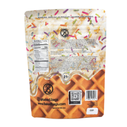 Celebrate anytime with Baked Bags Delta 8 Birthday Cake Coned. Enjoy 600mg Delta 8 THC in a flavorful vanilla dessert-inspired pre-roll.