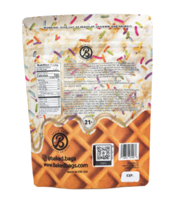 Celebrate anytime with Baked Bags Delta 8 Birthday Cake Coned. Enjoy 600mg Delta 8 THC in a flavorful vanilla dessert-inspired pre-roll.