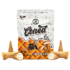 Enjoy Cookies Cream Delta Cones by Baked Bags. These 600mg THC cones offer delicious dessert flavor and a balanced Delta 8 high.