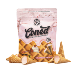 Strawberry Shortcake Delta Cones deliver 600mg of Delta 8 THC in a dessert-style edible. Enjoy rich flavor, mellow effects, and legal hemp bliss.