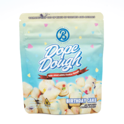 Delta 8 Birthday Cake Dope Dough by Baked Bags delivers 1000mg Delta 8 THC with smooth effects and rich birthday cake flavor. Lab-tested and legal.