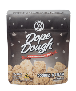 Cookies Cream Delta Dough delivers 1000mg of Delta 8 THC in a nostalgic edible format. Enjoy bold flavor, smooth effects, and lab-tested quality.