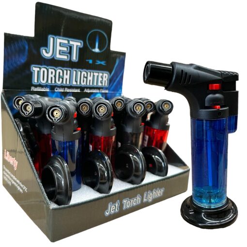 Get the Liberty Jet Torch Lighter – a powerful, refillable flame with 12 units per pack. Perfect for retail or personal use. Shop now at Bubatz Europa!