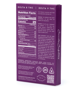 Purple Haze THC Chocolate by DeVINE Naturals blends Delta 8 and Delta 9 THC for a balanced, legal edible with rich flavor and smooth, euphoric effects.