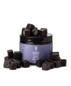 Enjoy Blueberry Lemon Sleep Gummies with 900mg CBD, 450mg CBN, and adaptogenic mushrooms for deep rest. Vegan, lab-tested, and berry-citrus delicious.