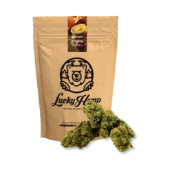 Lemon Cherry Gelato 5g delivers premium hybrid flower with sweet flavor, relaxing effects, and eco-friendly Ökopack packaging from Bubatz Europa.