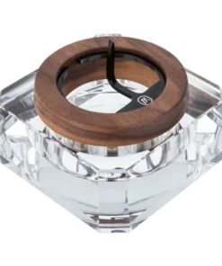 Discover the Marley Natural Crystal Ashtray – a premium glass and walnut accessory crafted for elegance. Shop now at Bubatz Europa.