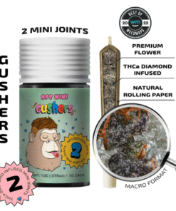 Gushers Indica Mini Joints by APE offer 1g of 40.03% THC-infused flower. Enjoy bold flavor and deep relaxation. Order from Bubatz Europa now!
