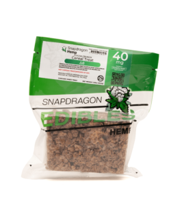 The Delta 8 Cereal Treat by Snapdragon combines 40mg of THC with delicious Cocoa Pebbles for a tasty, relaxing edible. Potent, nostalgic, and lab-tested.