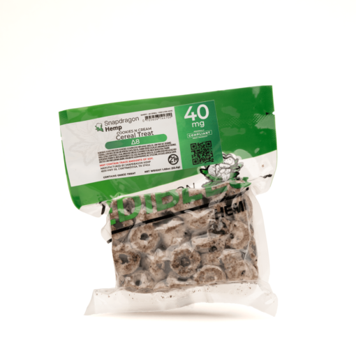 y Snapdragon Delta 8 Cookies Cream with 40mg THC for a delicious, relaxing edible that soothes stress and boosts mood naturally.