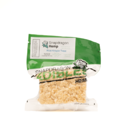 Try Snapdragon’s Delta 8 Rice Krispy Treat with 35mg Delta 8 and 7mg Delta 9 THC for a tasty, potent cereal snack infused with cannabinoids.