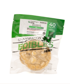 Try Snapdragon Delta 8 THC White Chocolate Macadamia Cookies with 80 mg Delta 8 THC for a tasty and potent edible experience.