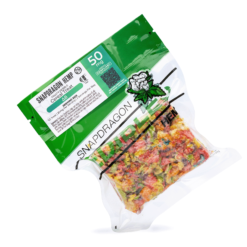 Enjoy the Delta 8 Delta 9 Fruity Pebbles Treat by Snapdragon, packed with 45mg Delta 8 and 5mg Delta 9 THC. A colorful, tasty edible for a smooth high.
