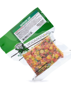 Enjoy the Delta 8 Delta 9 Fruity Pebbles Treat by Snapdragon, packed with 45mg Delta 8 and 5mg Delta 9 THC. A colorful, tasty edible for a smooth high.