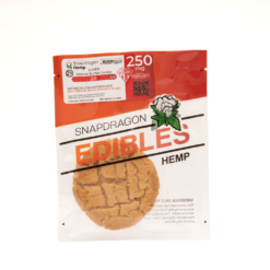 Try Snapdragon’s Delta 8 Peanut Butter Cookie with 200mg Delta 8 and 39mg Delta 9 THC for a rich, potent edible packed with nutty flavor and cannabinoids.