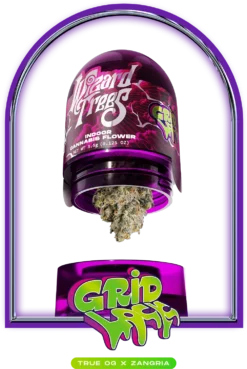 Discover Grid Lock Weed Flower, a premium hybrid from True OG and Zangria lineage. Lab-tested and quality assured with happy and relaxing effects.