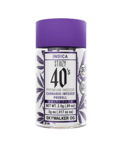 Get the Skywalker OG Preroll Pack by STIIIZY. This 5-pack of .5G Indica prerolls delivers powerful 40.31% THC and deep relaxation anytime.