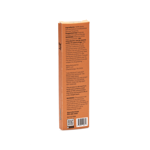 Experience the relaxing effects of the Dogwalker OG Vape by Goodies. This Delta 8 disposable delivers smooth flavor and calming vibes in a portable pen.