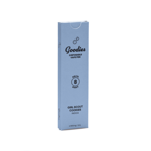 Enjoy rich flavor with the Girl Scout Cookies Vape by Goodies. This Delta 8 disposable delivers smooth effects in a sleek, ready-to-use device.