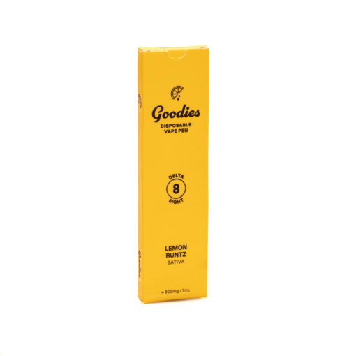 Bright and citrusy, the Lemon Runtz Vape by Goodies blends sweet flavor with calming Delta 8 effects in a sleek disposable pen—perfect for any time of day.