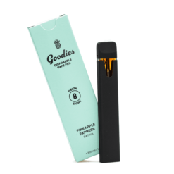 Delta 8 Pineapple Vape by Goodies delivers uplifting effects and tropical flavor in a sleek, disposable device. Experience Pineapple Express the clean way.