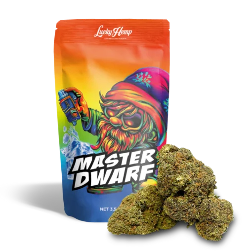 Master Dwarf 3.5g Cali Pack delivers a potent hybrid with rich flavor and balanced effects. Premium cannabis buds available now at Bubatz Europa.