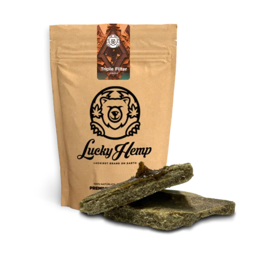 Triple Filter Hash – 10g Eco Pack offers clean, potent, and eco-conscious concentrate. Get premium quality hash now at Bubatz Europa.